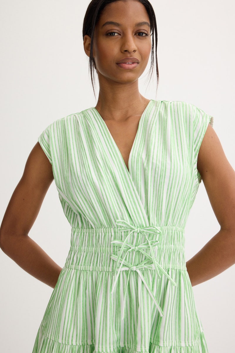 Tora Stripe Shirting Dress by Derek Lam 10 Crosby - Photo 3