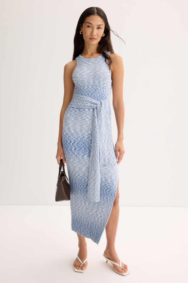 Penny Racer Tie Front Midi Dress by Toccin - Photo 0