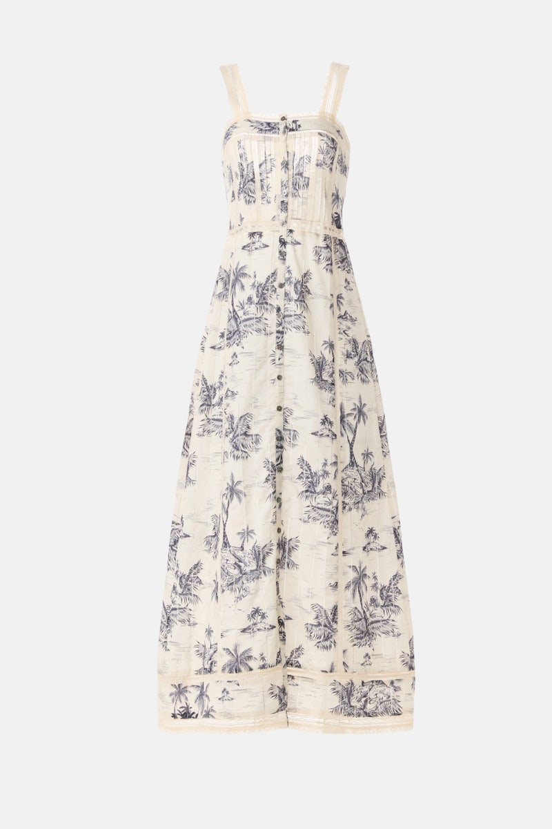 Renaid Cotton Tropical Island Maxi Dress by Zadig & Voltaire - Photo 4