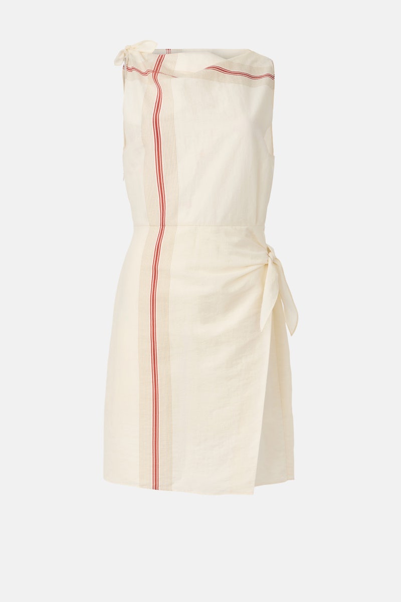 Handkerchief Stripe Wrap Dress by VINCE. - Photo 4