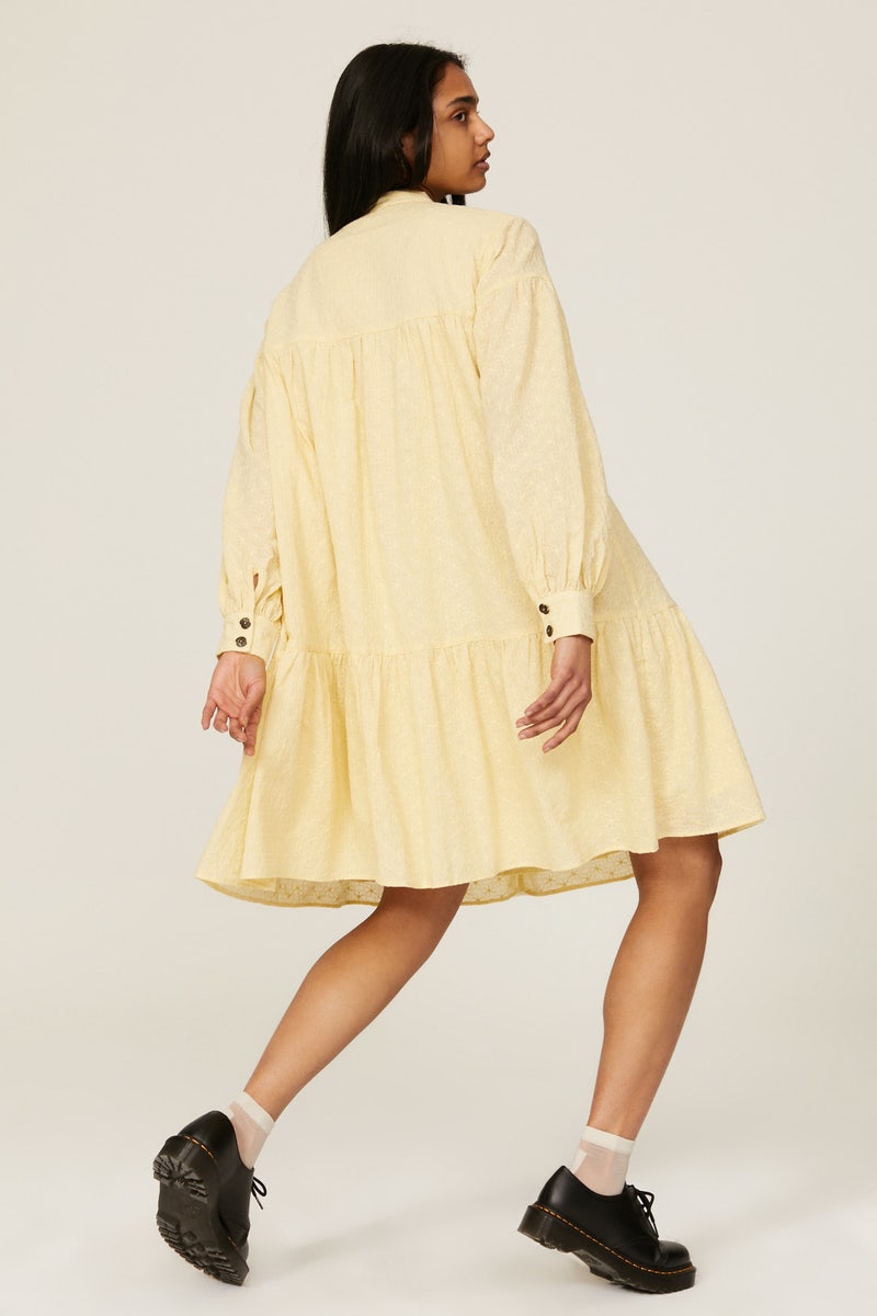 Yellow Eyelet Dress by Pamela Love x RTR - Photo 2