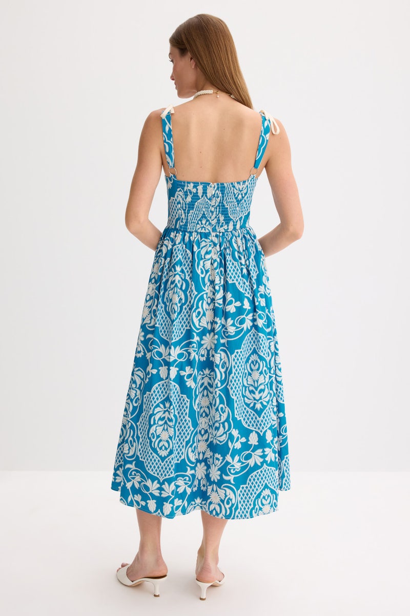 Sweetheart Neckline Midi Dress by Moon River - Photo 2