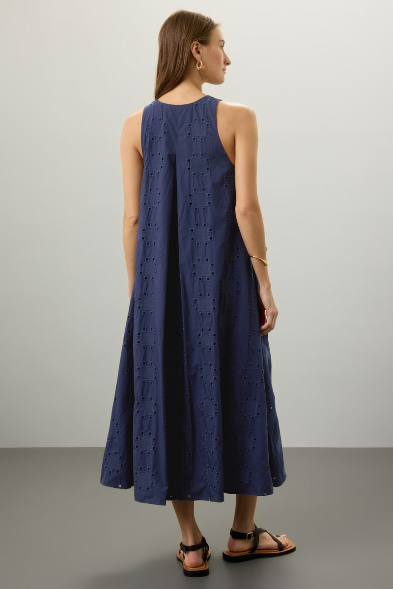 Navy Eyelet Shift Dress by Thakoon x RTR - Photo 2